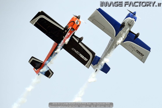 2019-10-12 Linate Airshow 01075 RV8 Team - Van Grunsven RV8